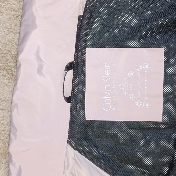 Calvin Klein Hooded Packable Raincoat Pink Performance Trench Women's Large coat - Picture 14 of 17